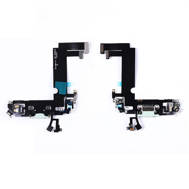 Opladningsstik med flex til iPhone 12 Mini, Grøn