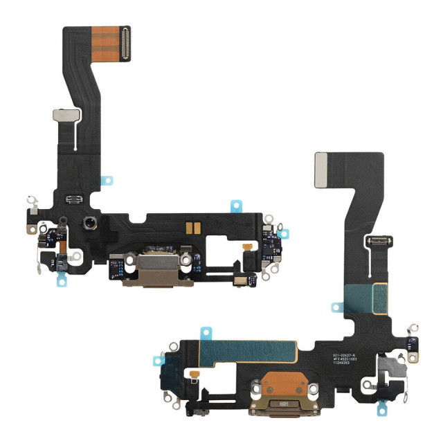 Opladningsstik med flex til iPhone 12 Pro, guld