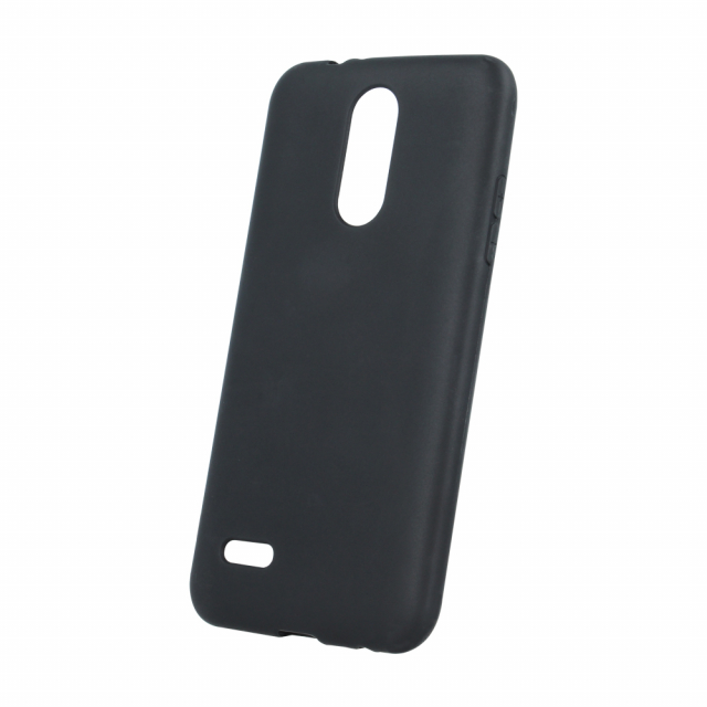 Mat TPU-etui til iPhone 16, sort