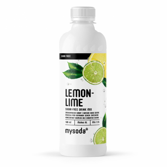 Mysoda Citron-Lime Sukkerfri 500ml - Giver 8L drik