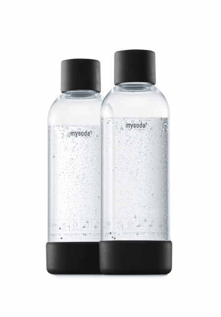 Mysoda PET-flaska 1L 2-pack, Black
