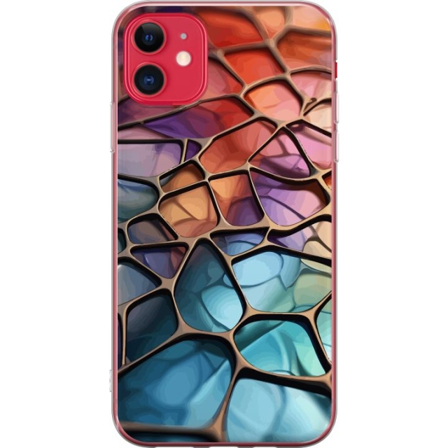 Mobilcover til Apple iPhone 11 med Metallict mønster motiv