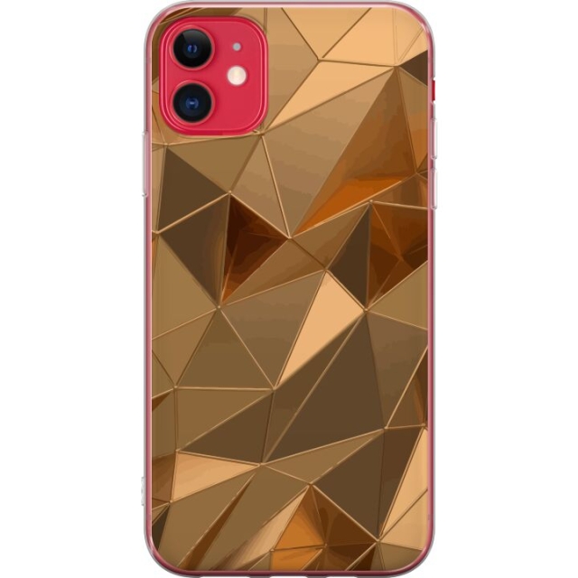 Mobilcover til Apple iPhone 11 med 3D Guld motiv