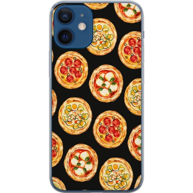 Mobilcover til Apple iPhone 12 med Pizza motiv