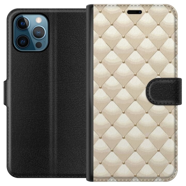 Tegnebogsetui til Apple iPhone 12 Pro Max med Guldglans motiv