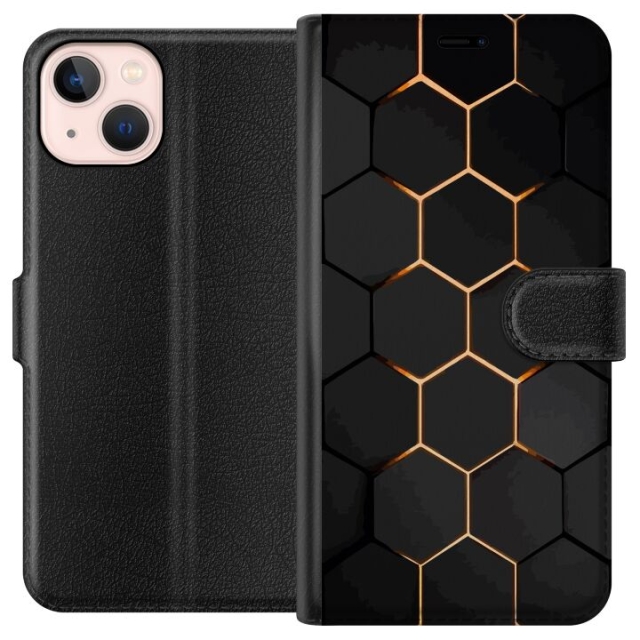 Tegnebogsetui til Apple iPhone 13 mini med Luksuriøst Mønster motiv