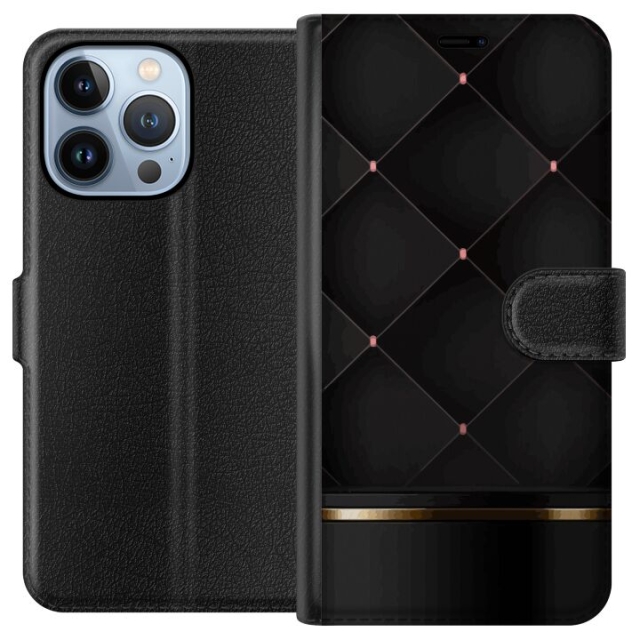 Tegnebogsetui til Apple iPhone 13 Pro med Luksuslinje motiv