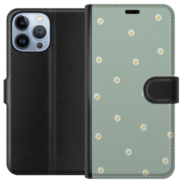 Tegnebogsetui til Apple iPhone 13 Pro Max med Præstekrave motiv