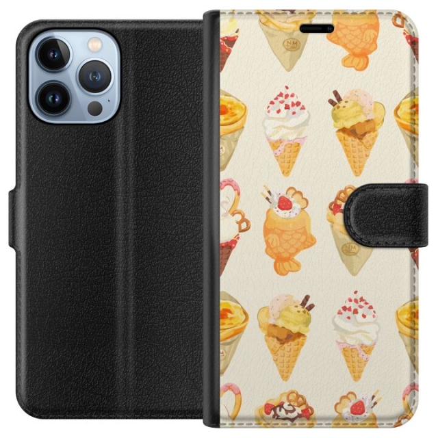 Tegnebogsetui til Apple iPhone 13 Pro Max med Glasagtigt motiv