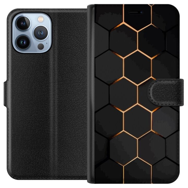 Tegnebogsetui til Apple iPhone 13 Pro Max med Luksuriøst Mønster motiv