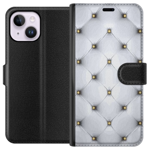 Tegnebogsetui til Apple iPhone 14 Plus med Luksuriøst motiv
