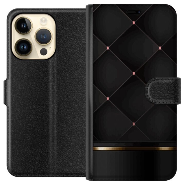 Tegnebogsetui til Apple iPhone 15 Pro med Luksuslinje motiv