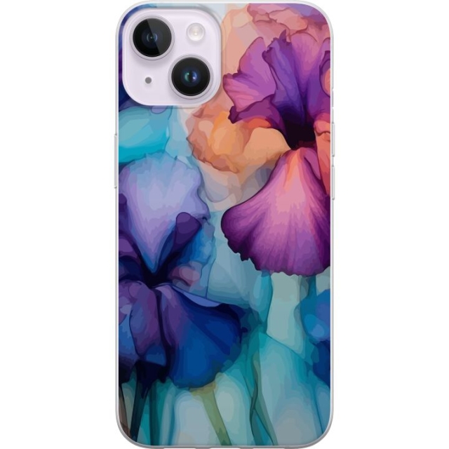 Mobilcover til Apple iPhone 15 Plus med Magiske blomster motiv
