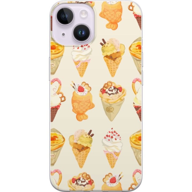 Mobilcover til Apple iPhone 15 Plus med Glasagtigt motiv