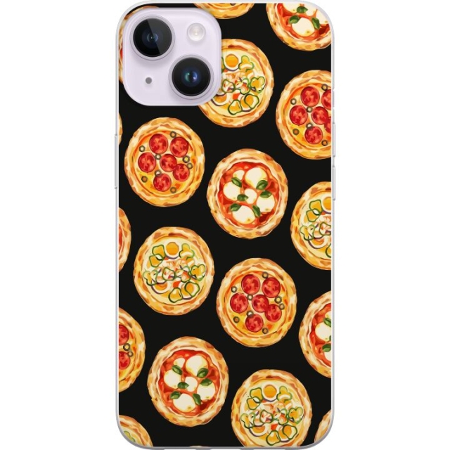 Mobilcover til Apple iPhone 15 Plus med Pizza motiv
