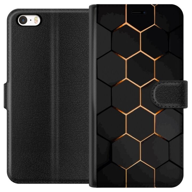 Tegnebogsetui til Apple iPhone 5s med Luksuriøst Mønster motiv