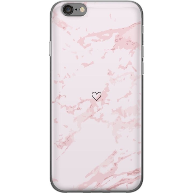Mobilcover til Apple iPhone 6s med Rosa Hjerte motiv