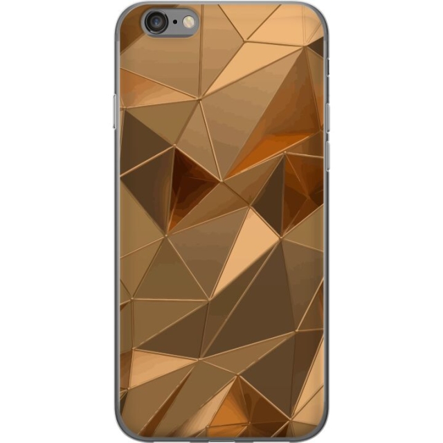 Mobilcover til Apple iPhone 6s med 3D Guld motiv