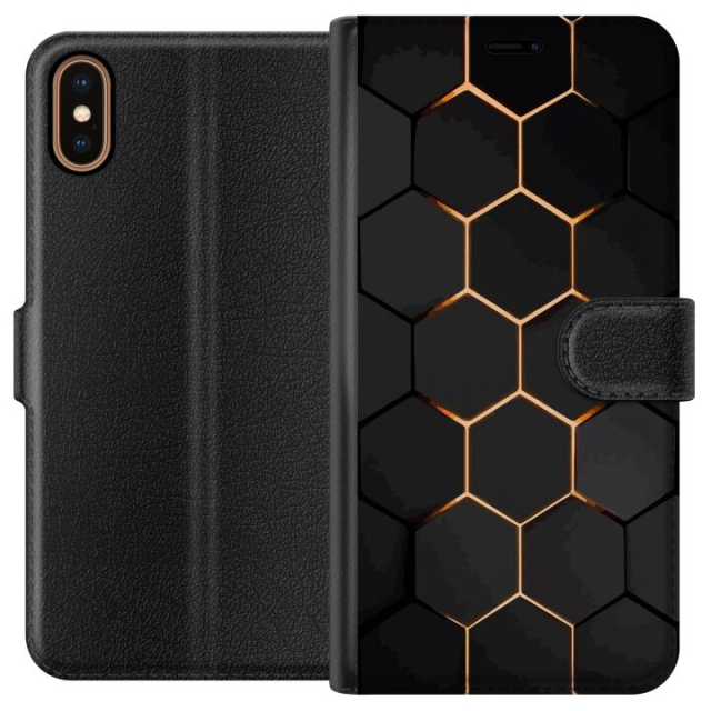 Tegnebogsetui til Apple iPhone XS med Luksuriøst Mønster motiv
