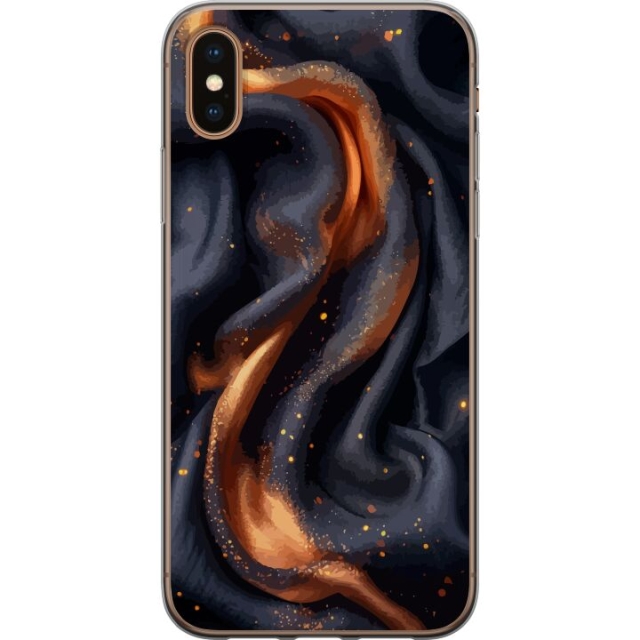 Mobilcover til Apple iPhone XS Max med Brandigt silke motiv