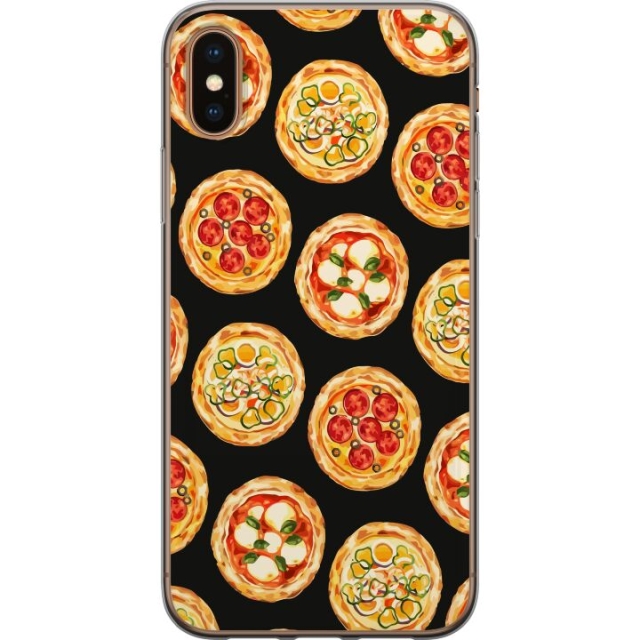 Mobilcover til Apple iPhone XS Max med Pizza motiv