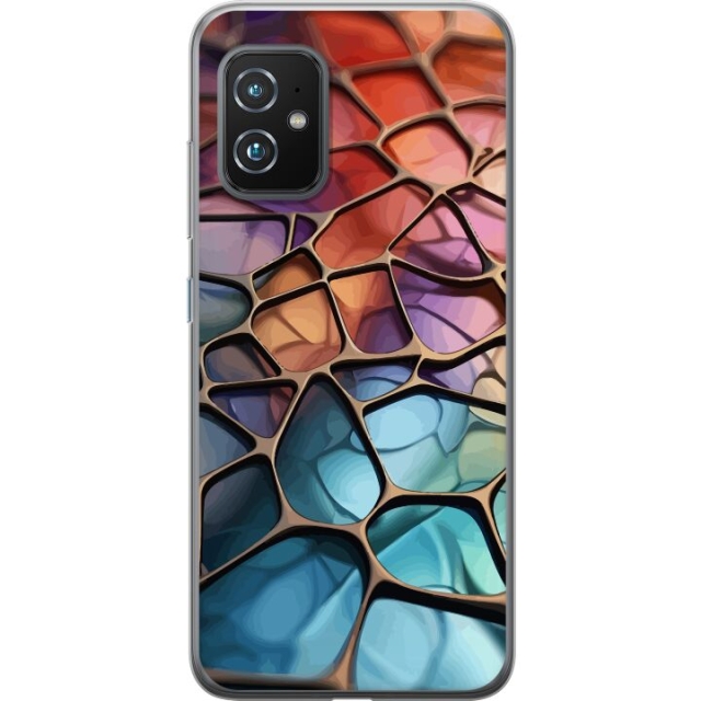 Mobilcover til Asus Zenfone 8 med Metallict mønster motiv