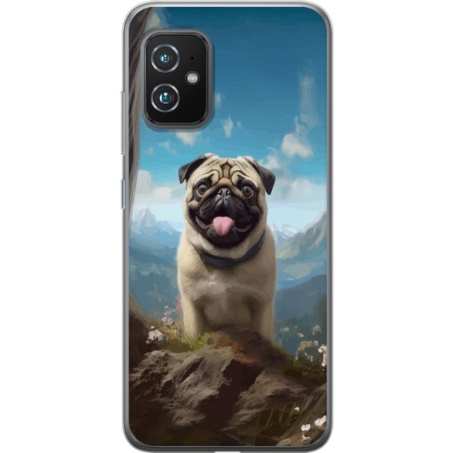 Mobilcover til Asus Zenfone 8 med Glad Hund motiv