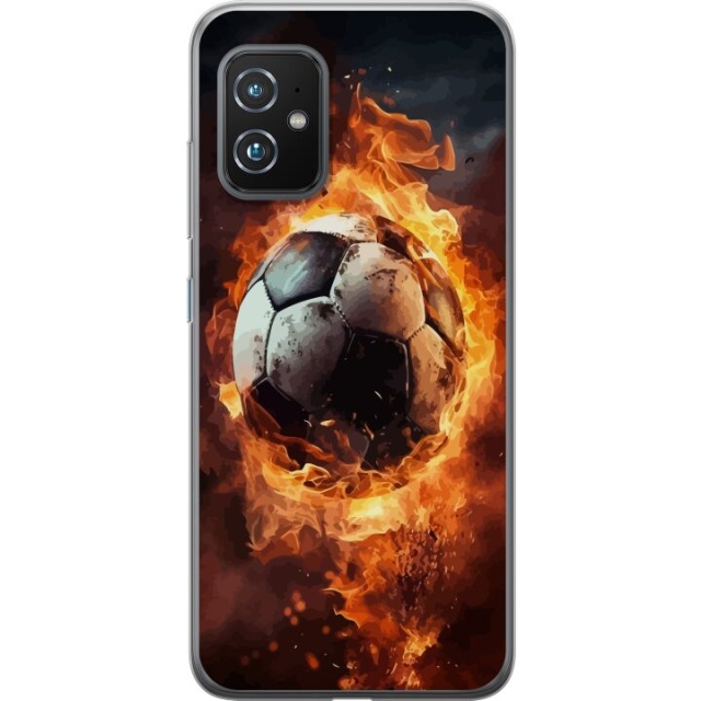 Mobilcover til Asus Zenfone 8 med Fodbold motiv