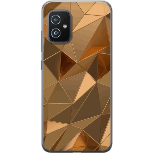 Mobilcover til Asus Zenfone 8 med 3D Guld motiv