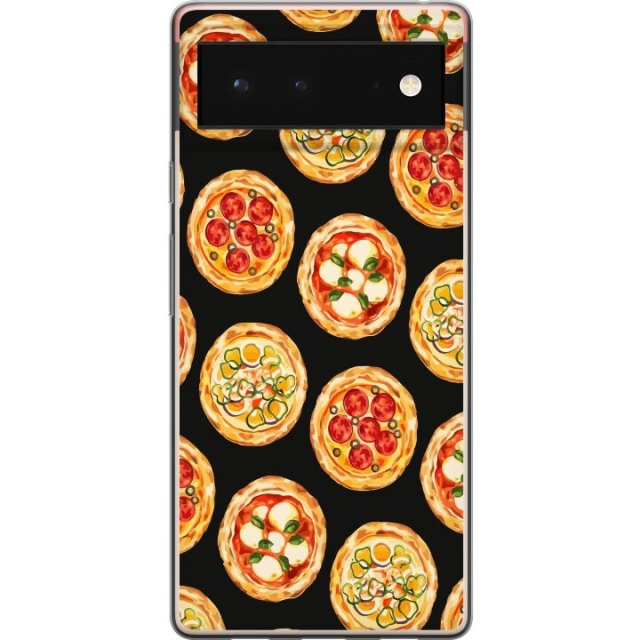 Mobilcover til Google Pixel 6 med Pizza motiv