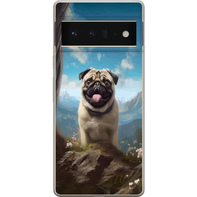 Mobilcover til Google Pixel 6 Pro med Glad Hund motiv