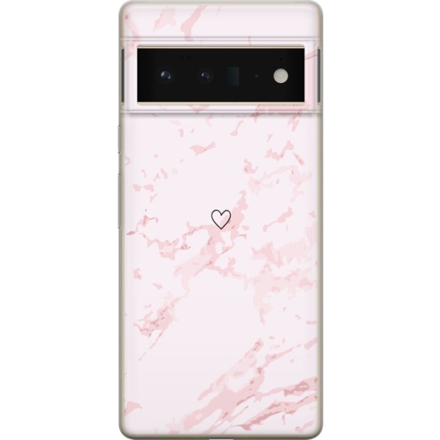 Mobilcover til Google Pixel 6 Pro med Rosa Hjerte motiv