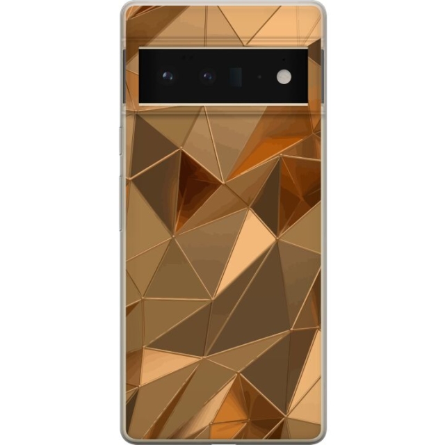 Mobilcover til Google Pixel 6 Pro med 3D Guld motiv