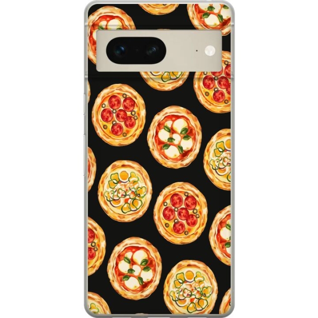 Mobilcover til Google Pixel 7 med Pizza motiv