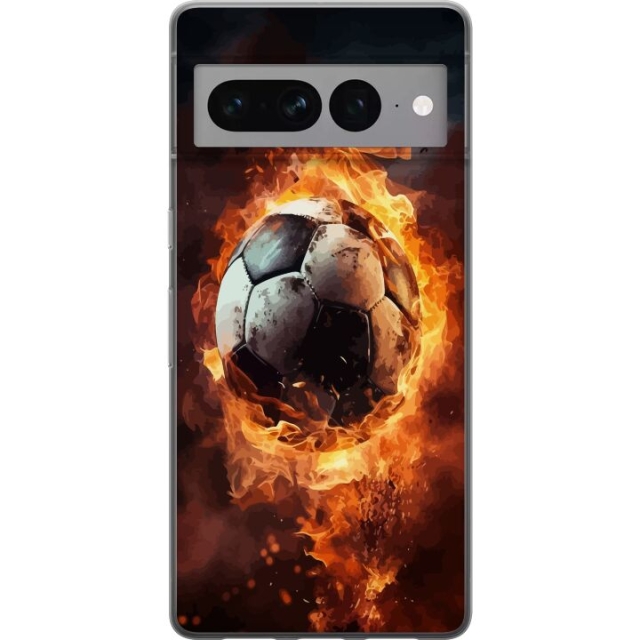 Mobilcover til Google Pixel 7 Pro med Fodbold motiv