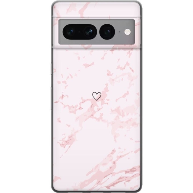 Mobilcover til Google Pixel 7 Pro med Rosa Hjerte motiv