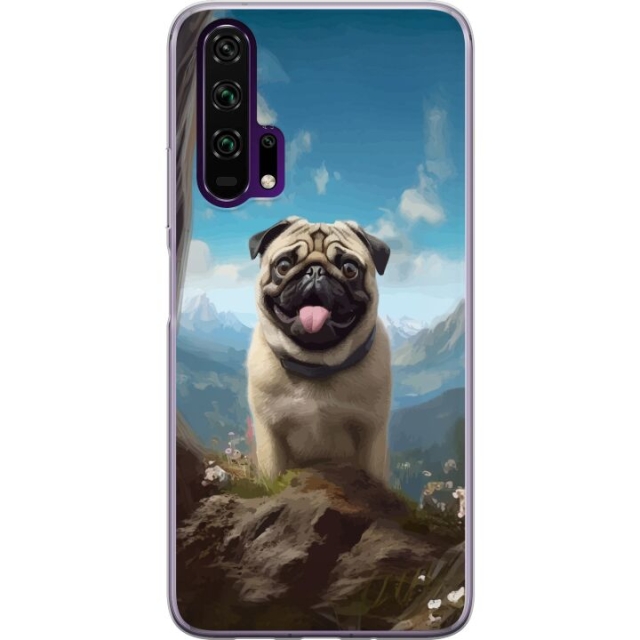 Mobilcover til Honor 20 Pro med Glad Hund motiv