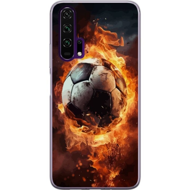 Mobilcover til Honor 20 Pro med Fodbold motiv