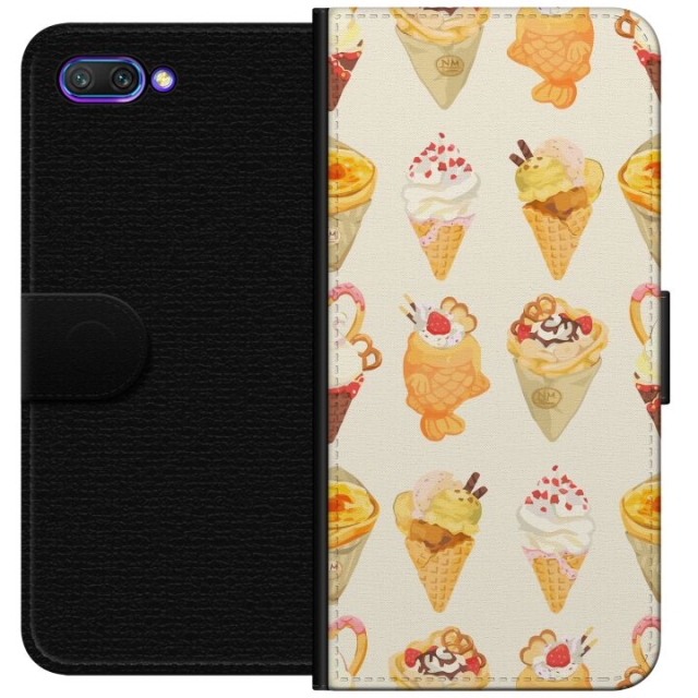 Tegnebogsetui til Honor 10 med Glasagtigt motiv