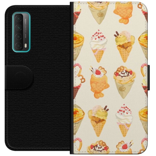 Tegnebogsetui til Huawei P smart 2021 med Glasagtigt motiv