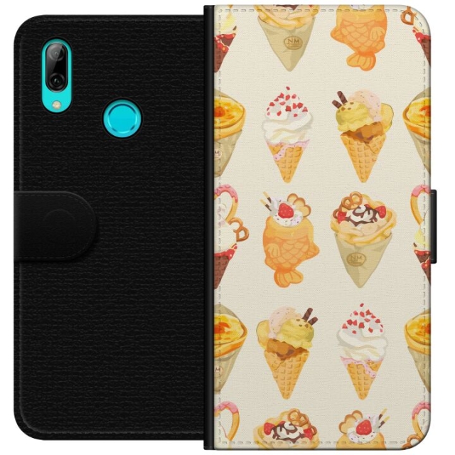 Tegnebogsetui til Huawei P smart 2019 med Glasagtigt motiv
