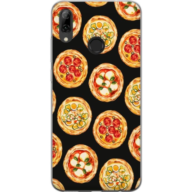 Mobilcover til Huawei P smart 2019 med Pizza motiv