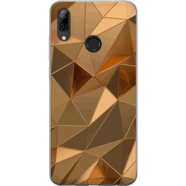Mobilcover til Huawei P smart 2019 med 3D Guld motiv