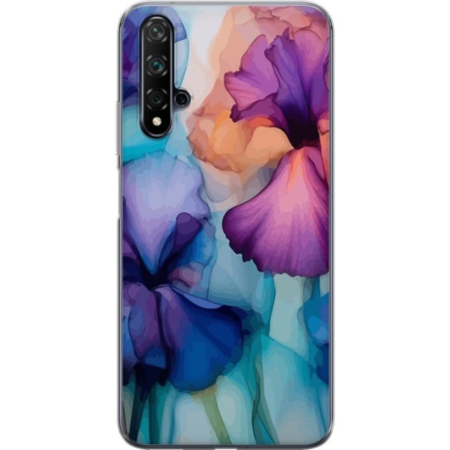 Mobilcover til Huawei nova 5T med Magiske blomster motiv