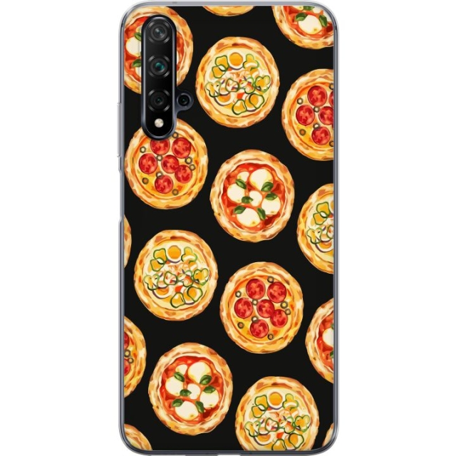 Mobilcover til Huawei nova 5T med Pizza motiv