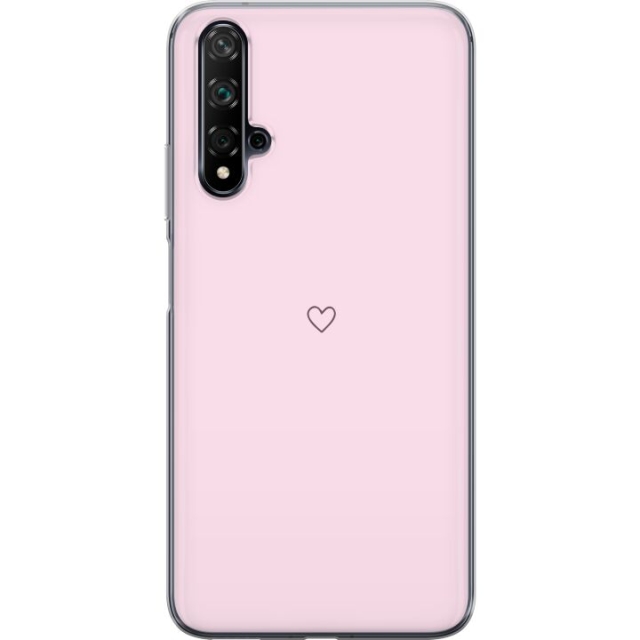 Mobilcover til Huawei nova 5T med Hjerte motiv