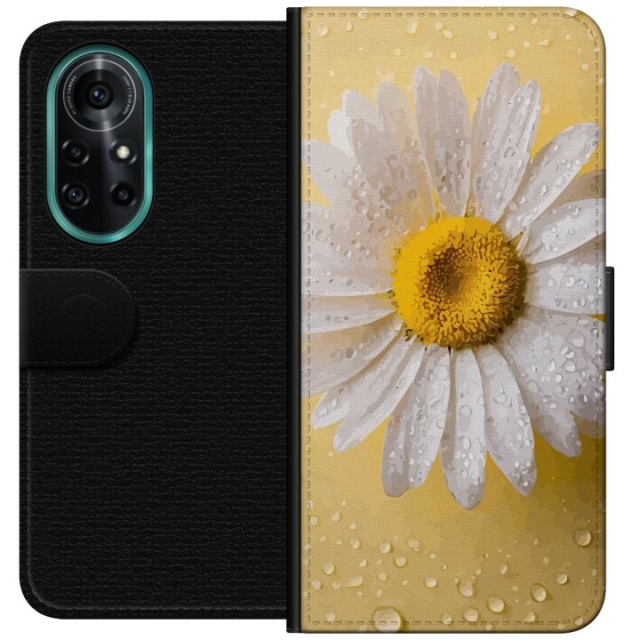 Tegnebogsetui til Huawei nova 8 Pro med Porcelænsblomst motiv