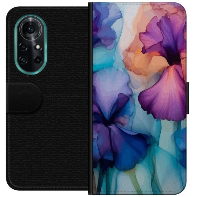 Tegnebogsetui til Huawei nova 8 Pro med Magiske blomster motiv