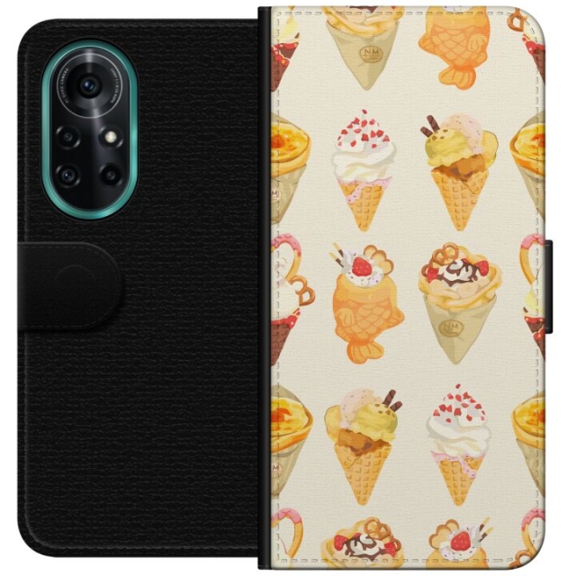 Tegnebogsetui til Huawei nova 8 Pro med Glasagtigt motiv