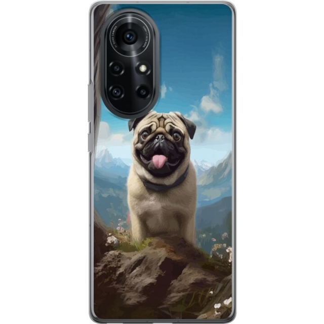 Mobilcover til Huawei nova 8 Pro med Glad Hund motiv